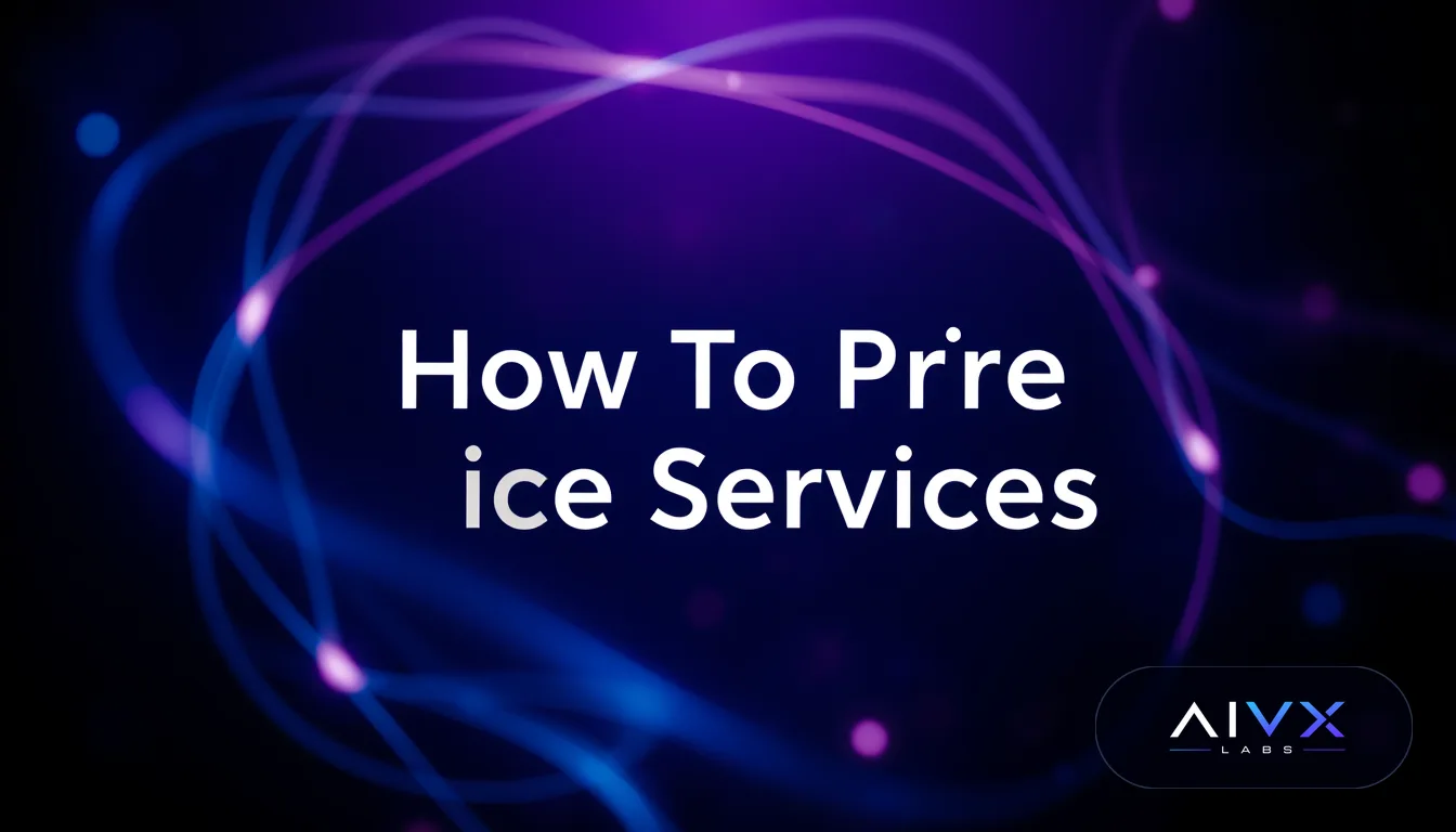 How to Price AI Services