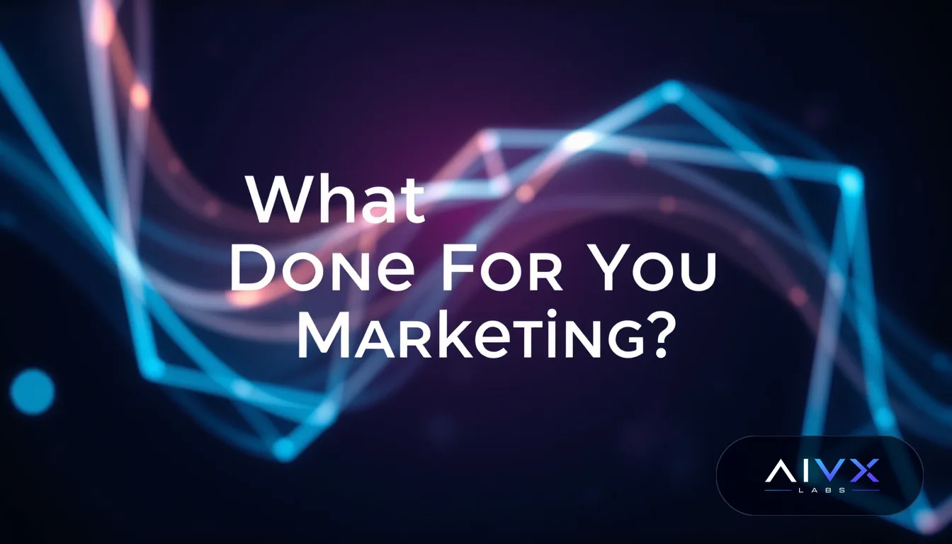 What Is 'Done-For-You' AI Marketing? What's Included and How It Differs From Courses and DIY Tools
